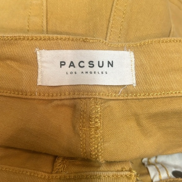 PACSUN Gold Jean Shorts Distressed Style - Picture 4 of 5